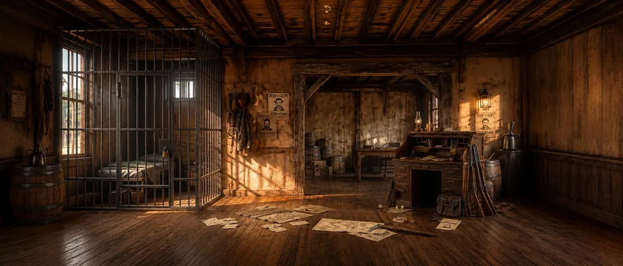 Sheriff-Büro-Schauplatz