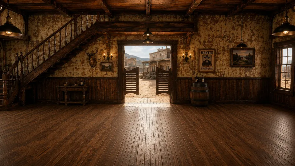 Saloon-Schauplatz, Obergeschoss